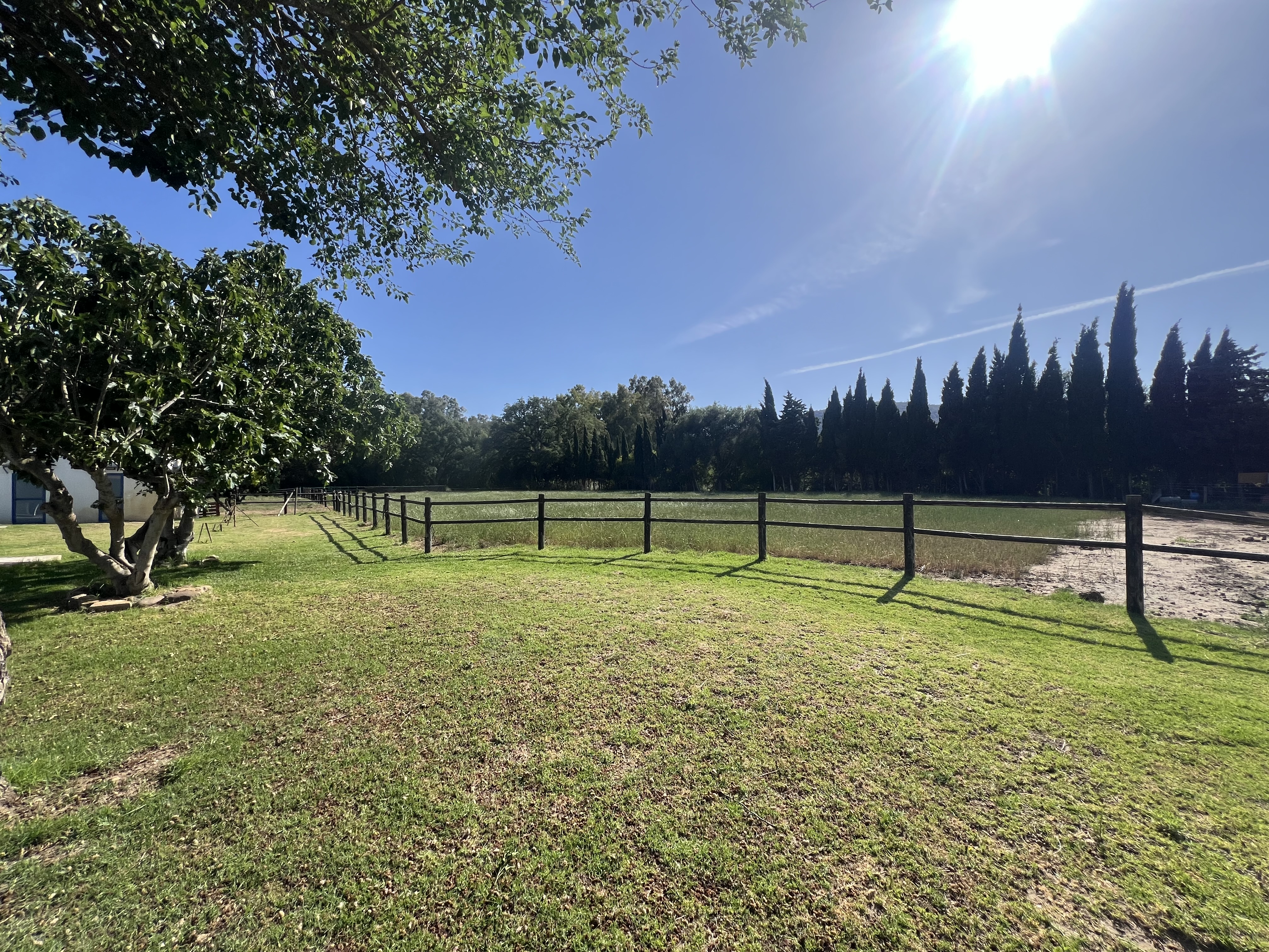 Magnificent equestrian estate with polo field.